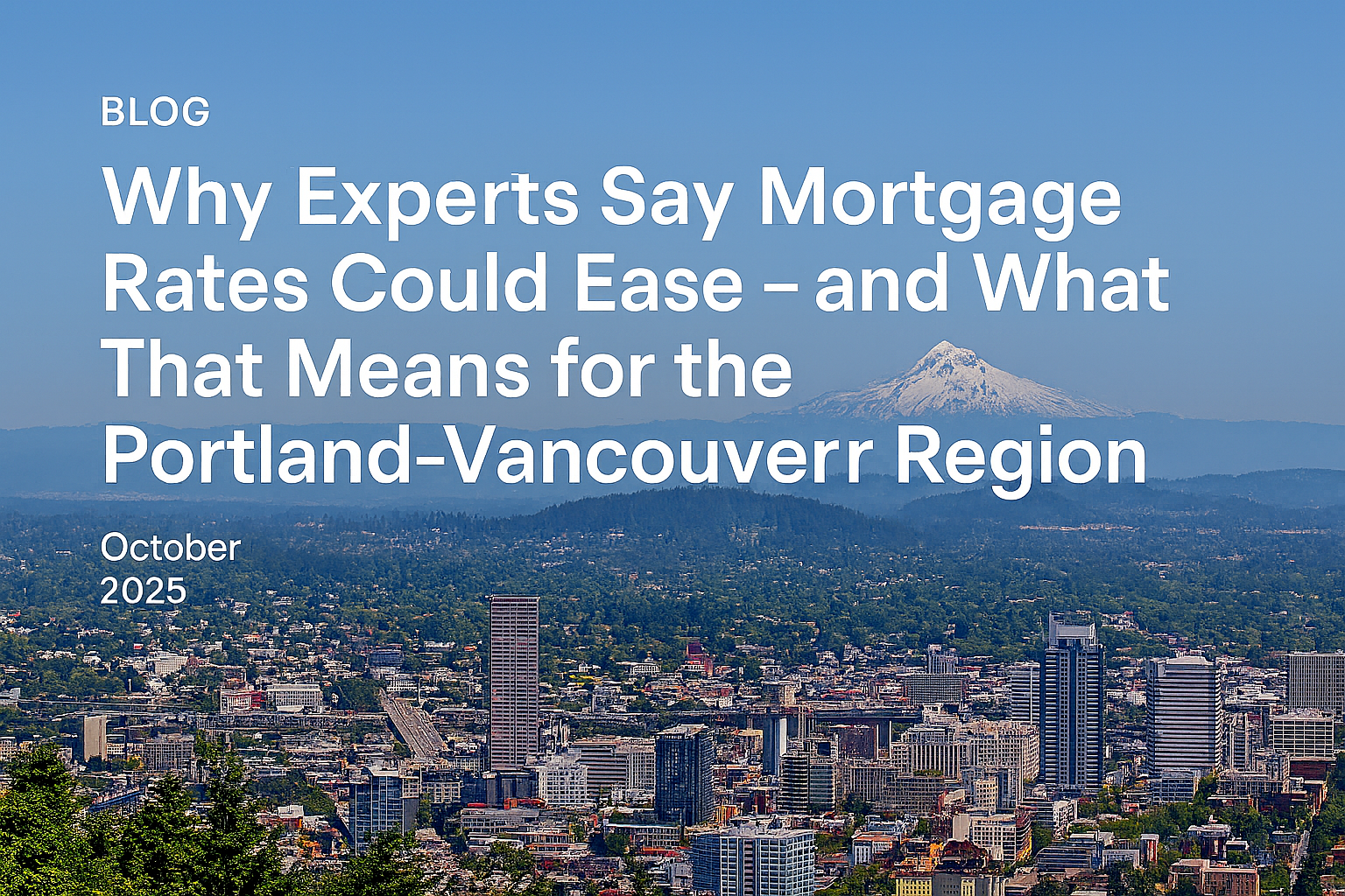 Portland Vancouver Rate Forecast